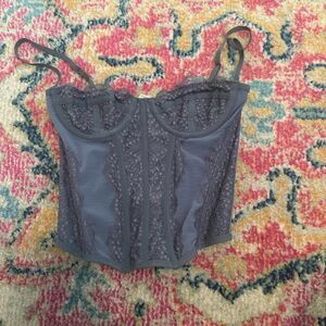 Urban-outfitters Women's Blue and Navy Corset